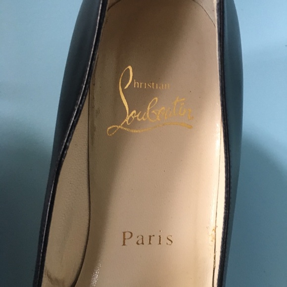 Low heel black Christian Louboutins size 38.5 - Picture 5 of 6